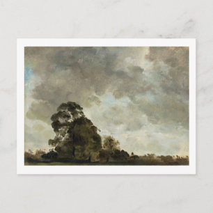 Postal John Constable   Paisaje en Hampstead, Tree y