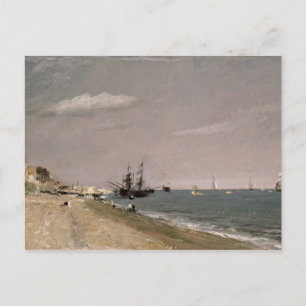 Postal John Constable   Playa Brighton con colisionadores
