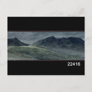 Postal John Constable   Remolque y parte de Skiddaw