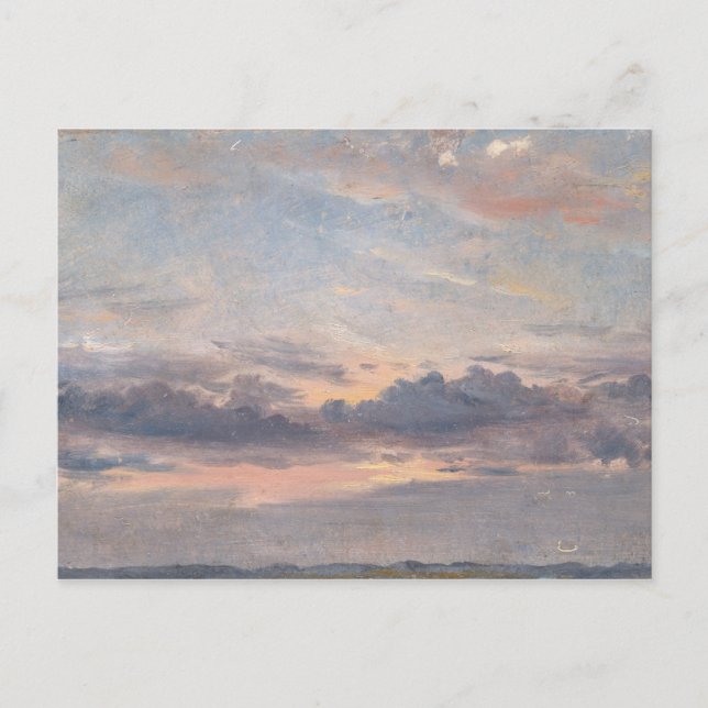Postal John Constable - un estudio de la nube, puesta del (Anverso)