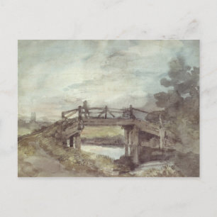 Postal John Constable   Un puente sobre el Stour