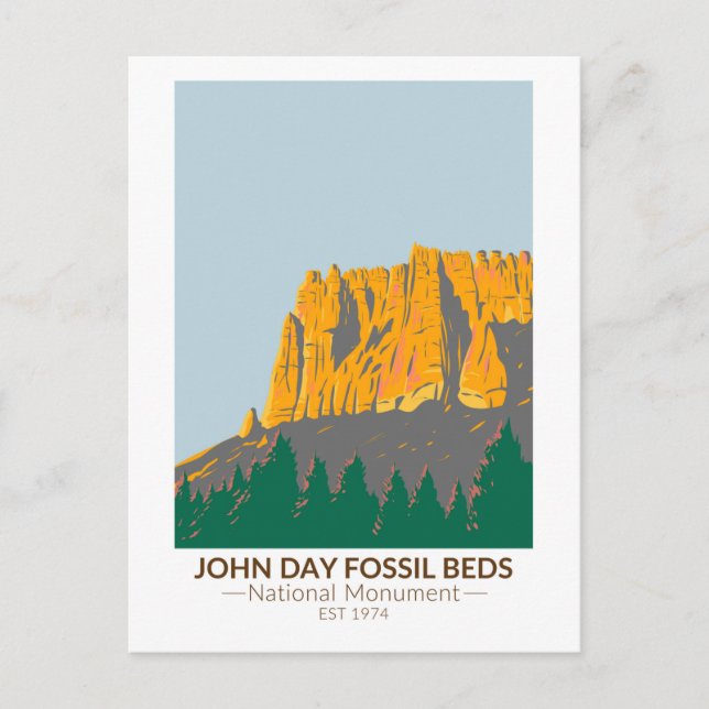 Postal John Day Fossil Beds National Monument Oregon (Anverso)