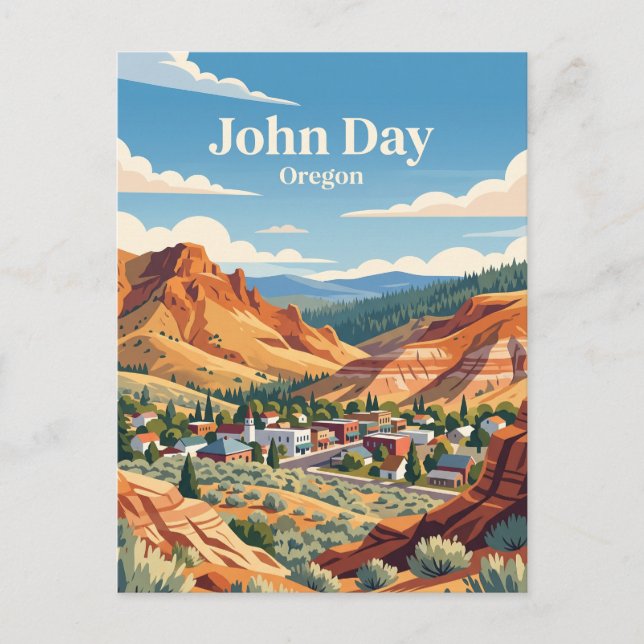 Postal John Day, Oregón (Anverso)