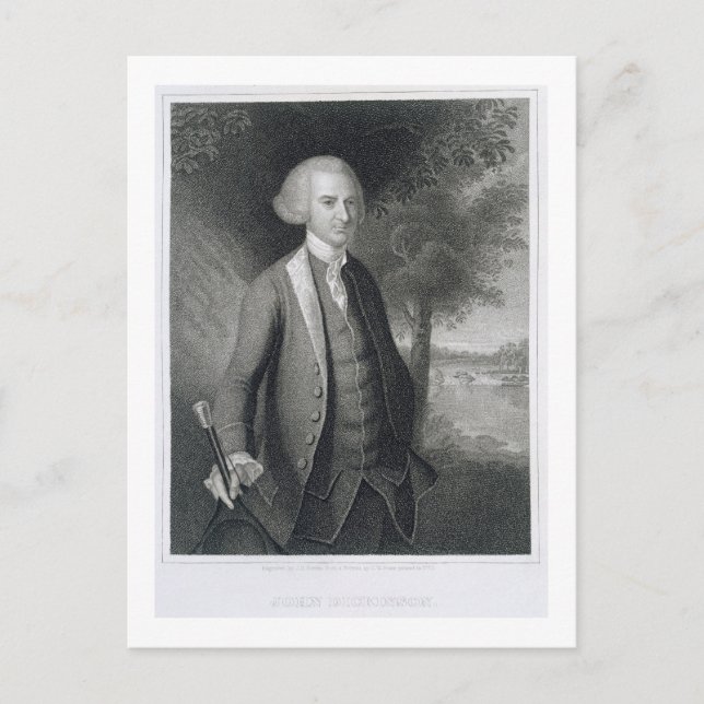 Postal John Dickinson, grabado por John B. Forrest (1814- (Anverso)