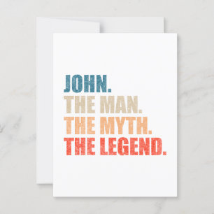 Postal John El Hombre El Mito La Leyenda