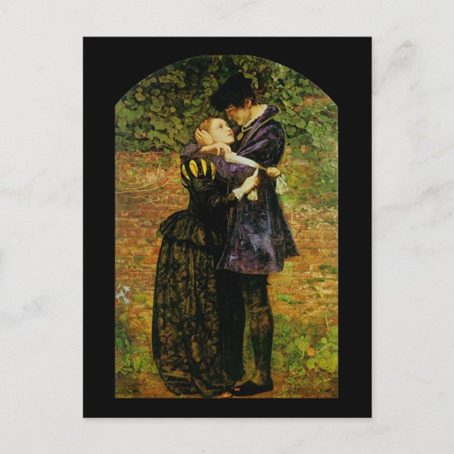 Postal John Everett Millais Isabella Huguenot (Anverso)