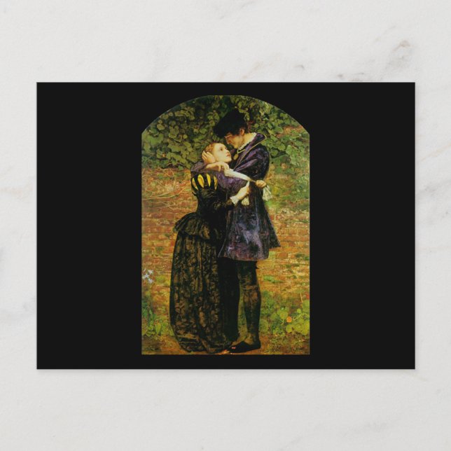 Postal John Everett Millais Isabella Huguenot (Anverso)