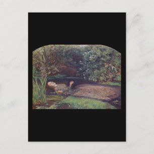 Postal John Everett Millais Ophelia