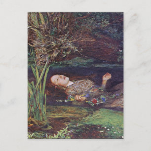 Postal John Everett Millais Ophelia