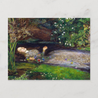 Postal John Everett Millais Ophelia