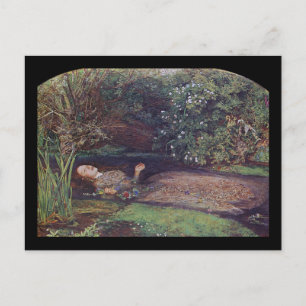 Postal John Everett Millais Ophelia