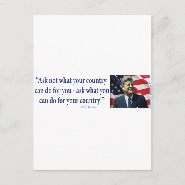 Postal John F Kennedy (Anverso)