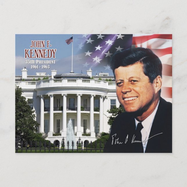 Postal John F. Kennedy - 35° Presidente de los Estados Un (Anverso)