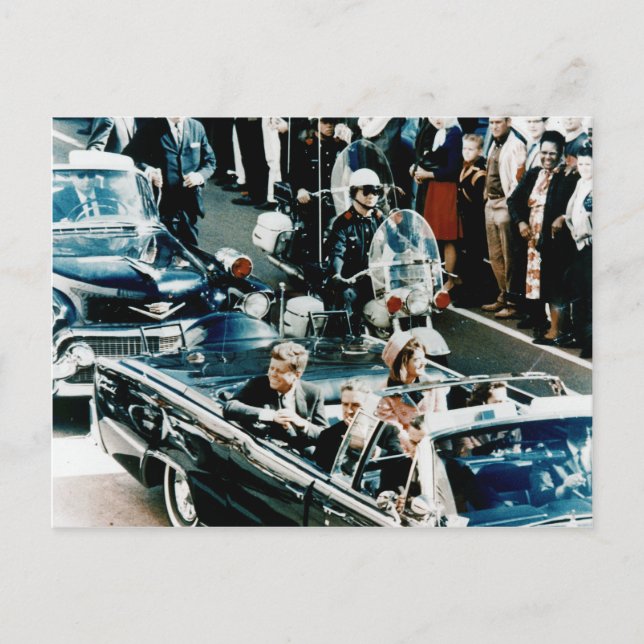 Postal John F Kennedy y Jackie en Motorcade Dallas