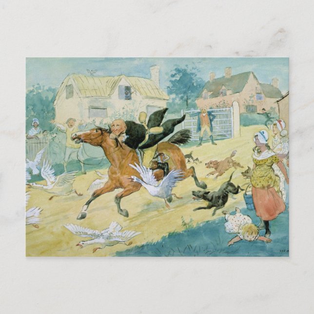 Postal John Gilpin viajando a Edmonton (Anverso)