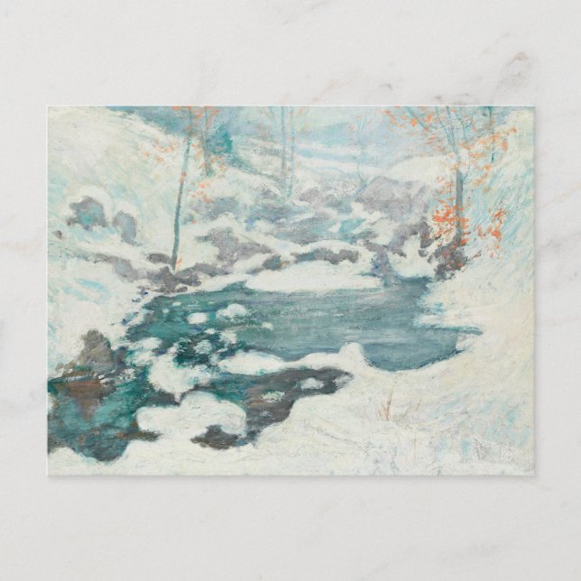 Postal John Henry Twachtman - Icebound (Anverso)