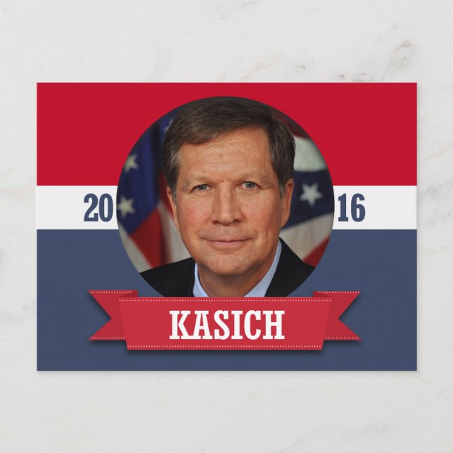 POSTAL JOHN KASICH 2016 (Anverso)