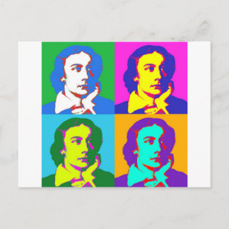 Postal John Keats Pop Art