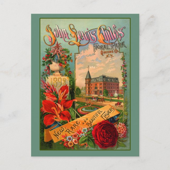 Postal John Lewis Childs Horticulture Art (Anverso)