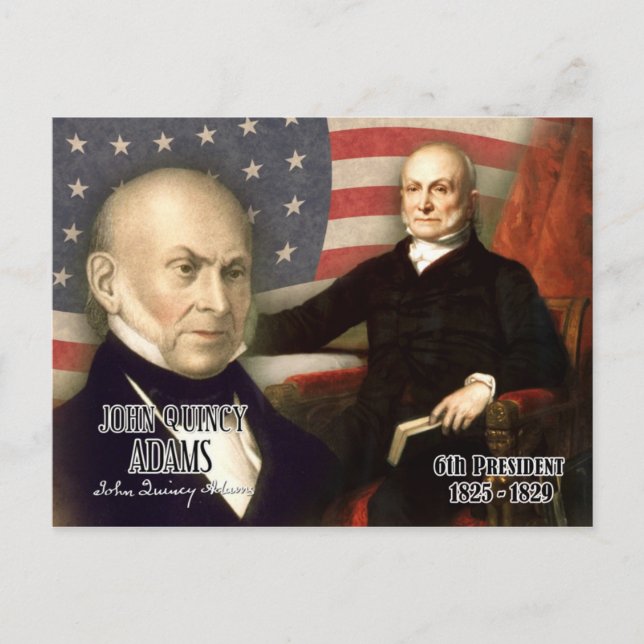 Postal John Quincy Adams - 6º Presidente de los Estados U (Anverso)