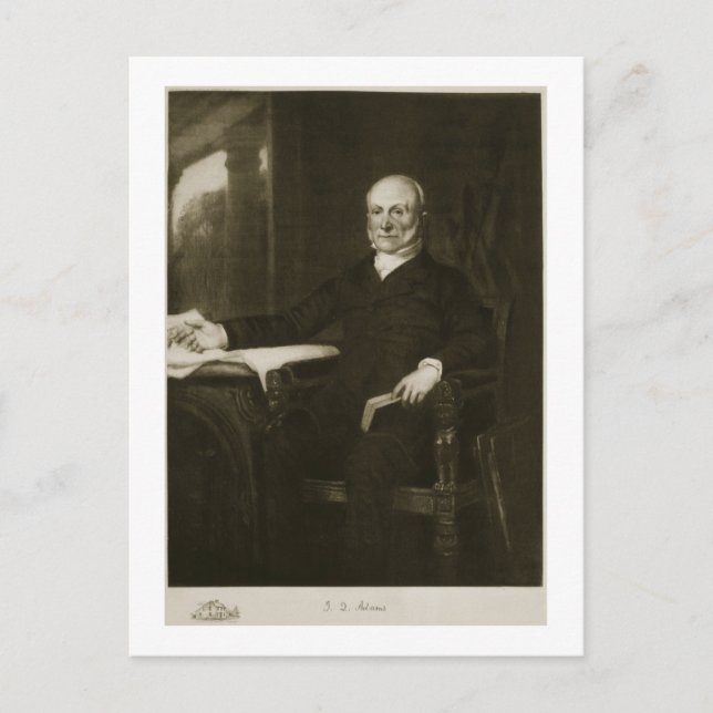 Postal John Quincy Adams, sexto presidente de Estados Uni (Anverso)
