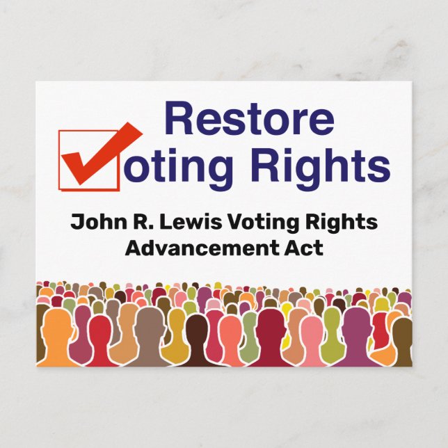 Postal John R. Lewis Voting Rights Advancement Act (Anverso)