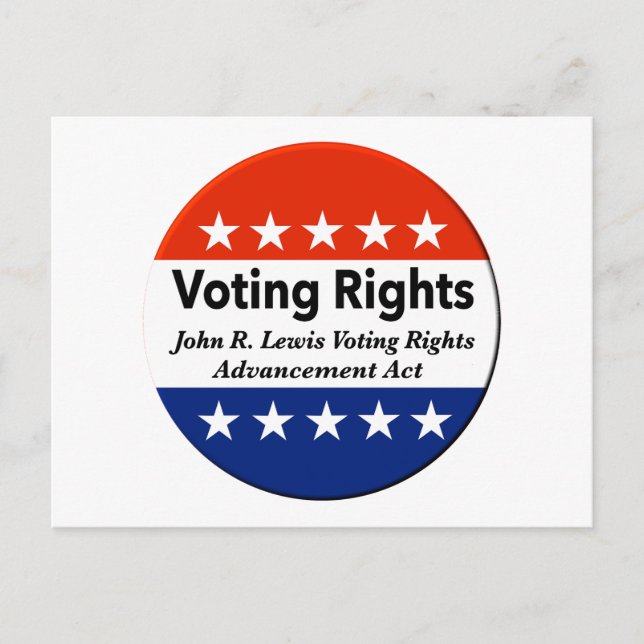 Postal John R. Lewis Voting Rights Advancement Act (Anverso)