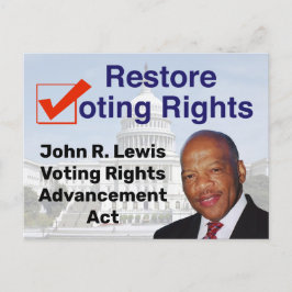 Postal John R. Lewis Voting Rights Advancement Act