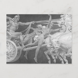 Postal John Sargent- Apolo en su carro con las horas