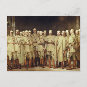Postal John Sargent- Oficiales generales de la Primera Gu