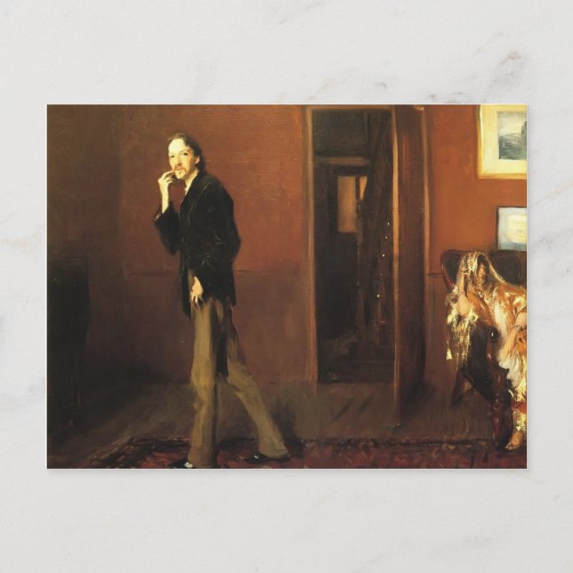 Postal John Sargent- Robert Louis Stevenson y su esposa (Anverso)