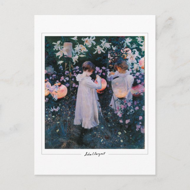 Postal John Singer Sargent #10 - Bella Artes (Anverso)