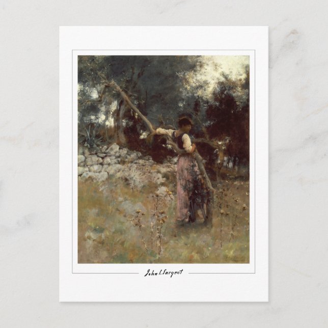 Postal John Singer Sargent #12-2 - Bella Artes (Anverso)