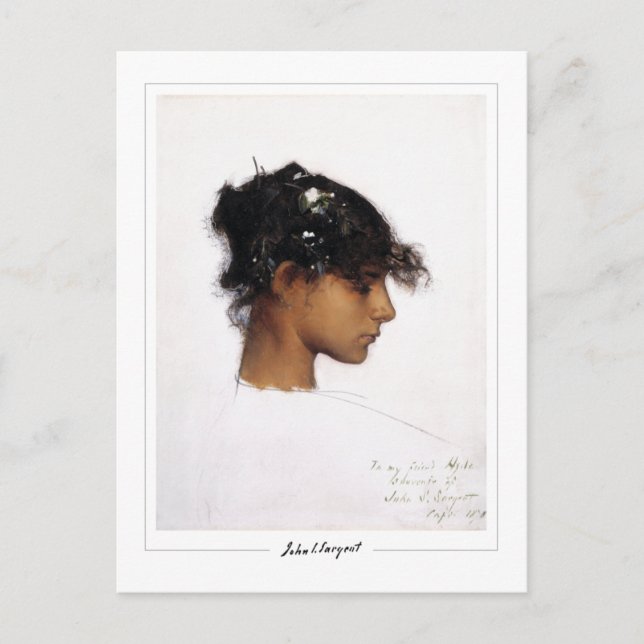 Postal John Singer Sargent #2 - Arte fino (Anverso)