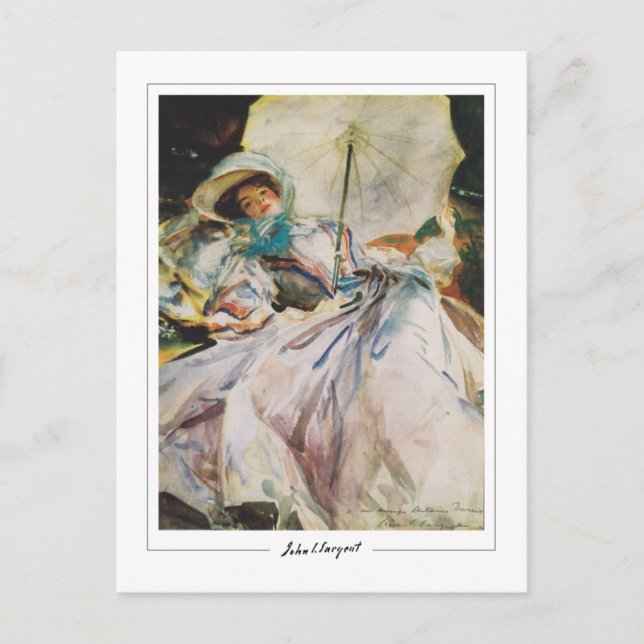 Postal John Singer Sargent #469 - Bella Artes (Anverso)