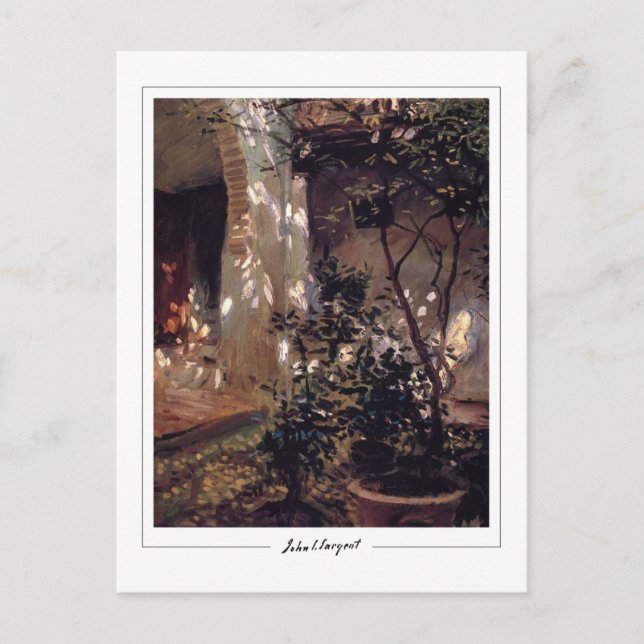 Postal John Singer Sargent #74-2 - Bella Artes (Anverso)