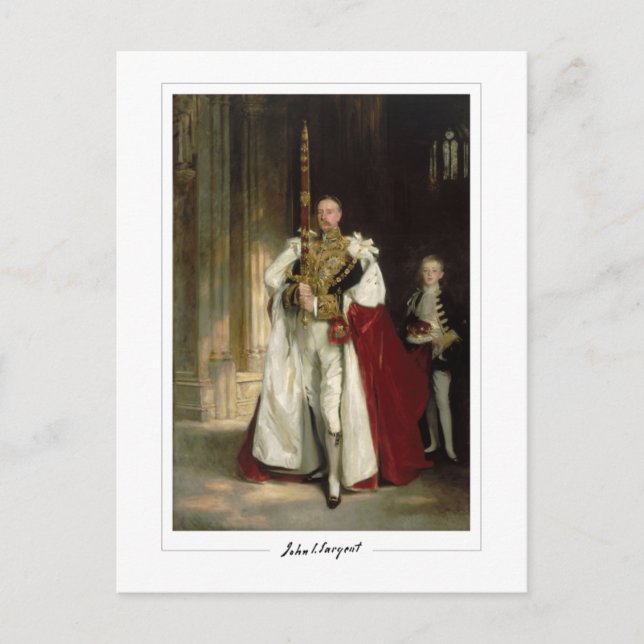 Postal John Singer Sargent #7-2 - Arte fino (Anverso)