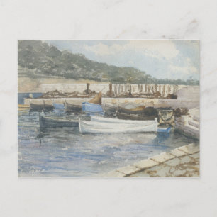 Postal John Singer Sargent - Barcos