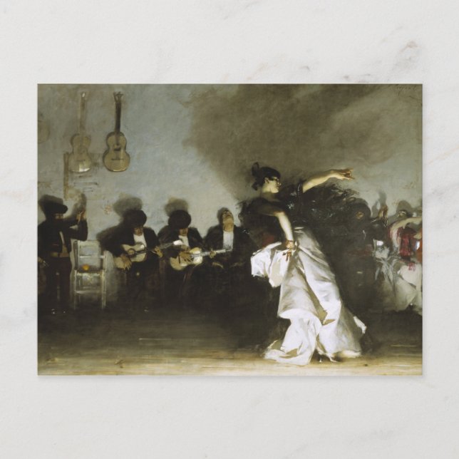 Postal John Singer Sargent - El Jaleo (Anverso)