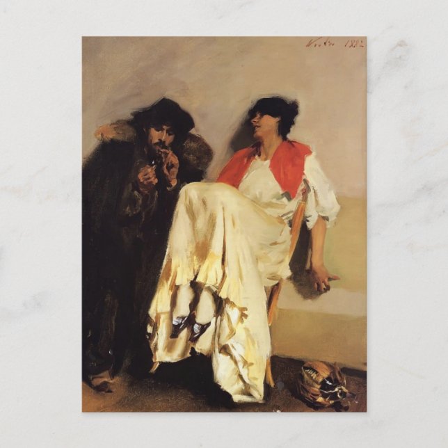 Postal John Singer Sargent- El partido del azufre (Anverso)