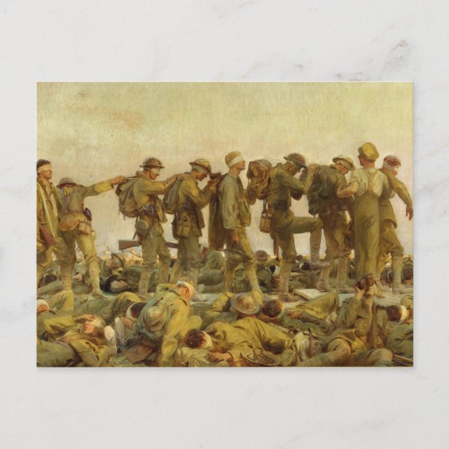 Postal John Singer Sargent - Gassed (Anverso)