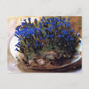 Postal John Singer Sargent- Gencianas Azules
