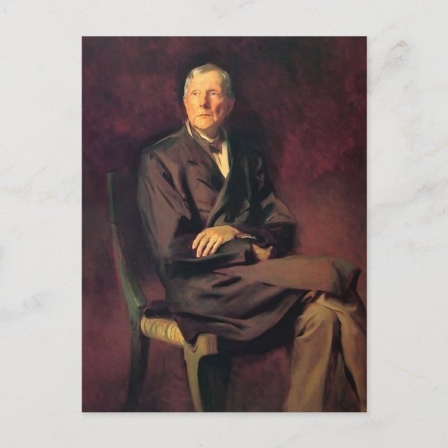 Postal John Singer Sargent- John D. Rockefeller (Anverso)