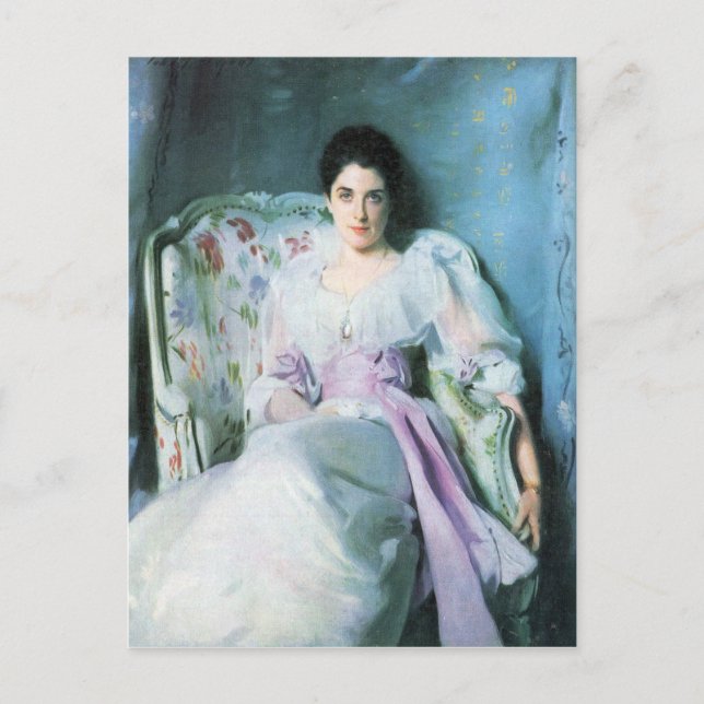 Postal John Singer Sargent - Lady Agnew (Anverso)