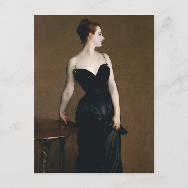 Postal John Singer Sargent Madame X Postcard (Anverso)