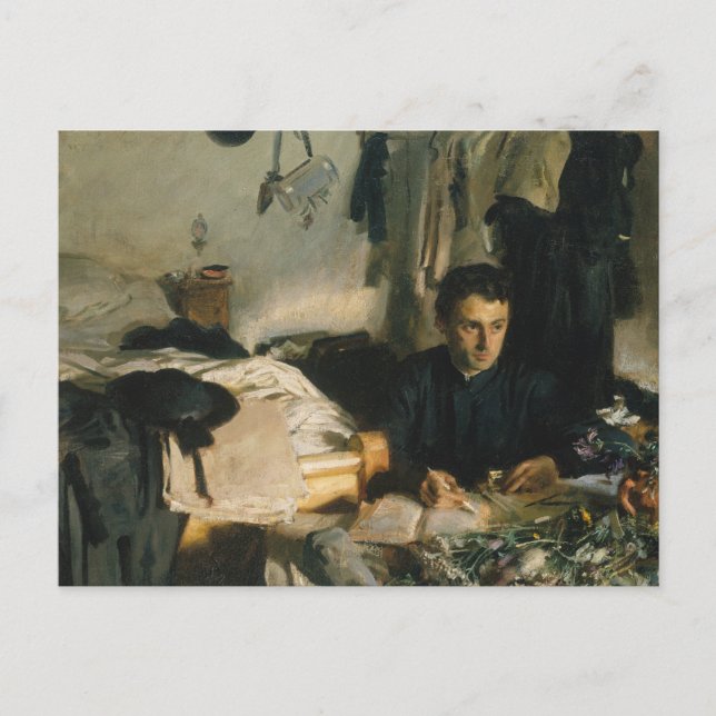 Postal John Singer Sargent - Padre Sebastiano (Anverso)
