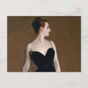 Postal John Singer Sargent retrato de Madame X malhumorad