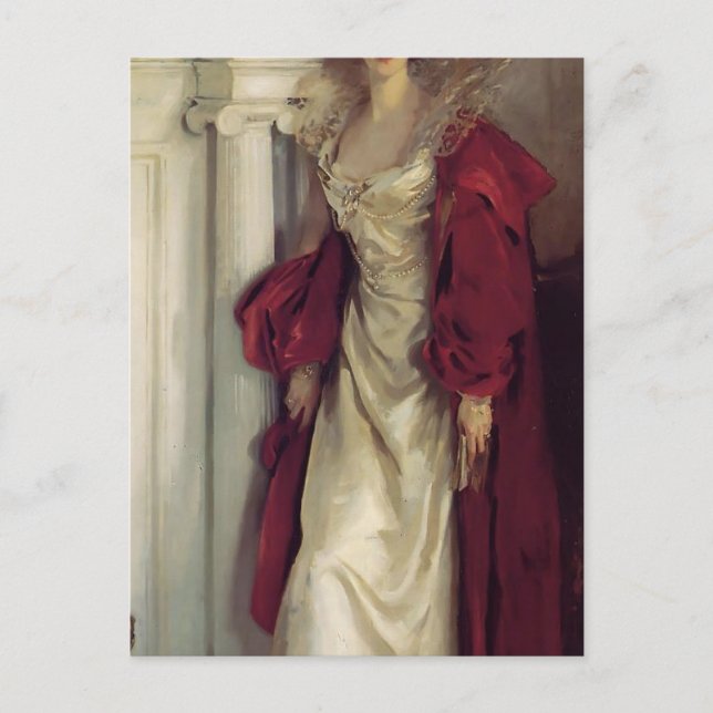 Postal John Singer Sargent- Winifred, duquesa de Portland (Anverso)