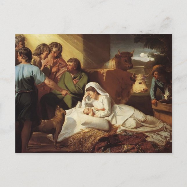 Postal John Singleton Copley - La Natividad (Anverso)