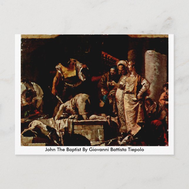 Postal John The Baptist De Giovanni Battista Tiepolo (Anverso)